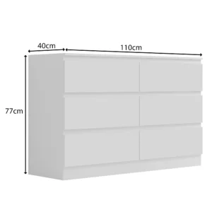 Carlton Drawer Chest Set UK | 6 Drawers Dimensions