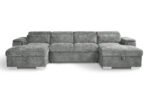 Alaya Grey U-Shape Sofabed