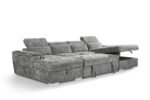 Alaya Grey U-Shape Sofabed