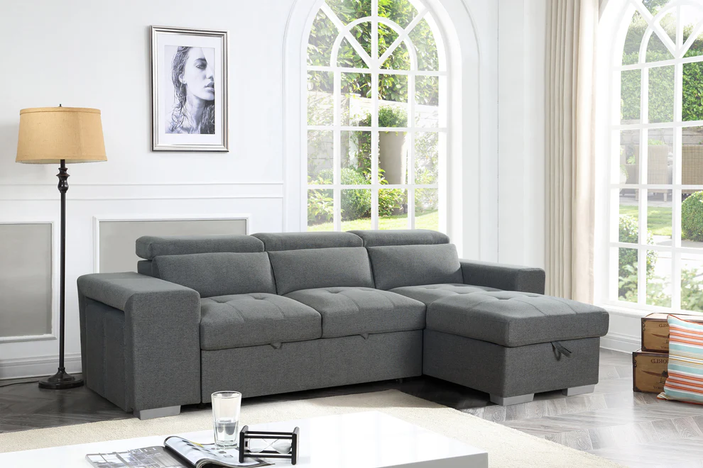 Artemis Grey U Shape Sofa Bed