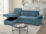 Hudson Universal Corner Blue Sofabed UK