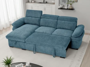 Hudson Universal Corner Blue Sofabed UK