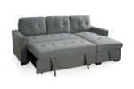 Alder Universal Corner Sofa Bed UK – Stylish Grey Fabric Corner Sofa Bed with Storage - Image 4