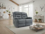 Alva Recliner 2 Seater graphite sofa