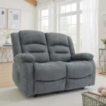 Alva Recliner 2 Seater graphite sofa