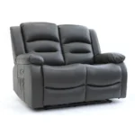 Alva Recliner 2 Seater grey sofa