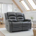 Alva Recliner 2 Seater grey sofa