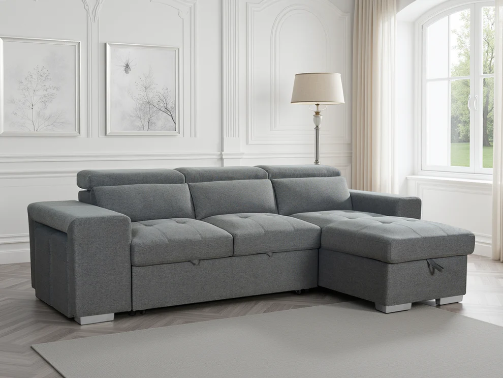 artemis-sofabed-universal-corner Artemis Grey U Shape Sofa Bed
