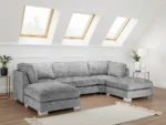 Bishop Fullback Platinum Sofa U Shape Corner