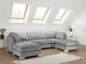 Bishop Fullback Platinum Sofa U Shape Corner