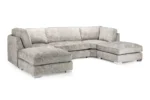 Bishop Fullback Truffle Sofa U Shape Corner