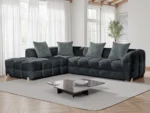 Genoa Sofa Charcoal Left Hand