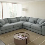 Jupiter Large Grey Corner Sofa UK