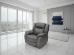 Leon Electric Recliner Armchair Grey