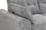 Maxwell Plush Velvet Sofa Grey UK