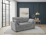 Maxwell Plush Velvet Sofa Grey UK
