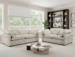 Quetta Sofa Grey/Silver 3+2 Seater