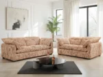 Quetta Sofa Rust/Beige 3+2 Seater