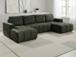 Shanghai U Shape Green Sofabed UK