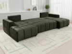 Shanghai U Shape Green Sofabed UK