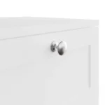 artus wardrobe matt white handle