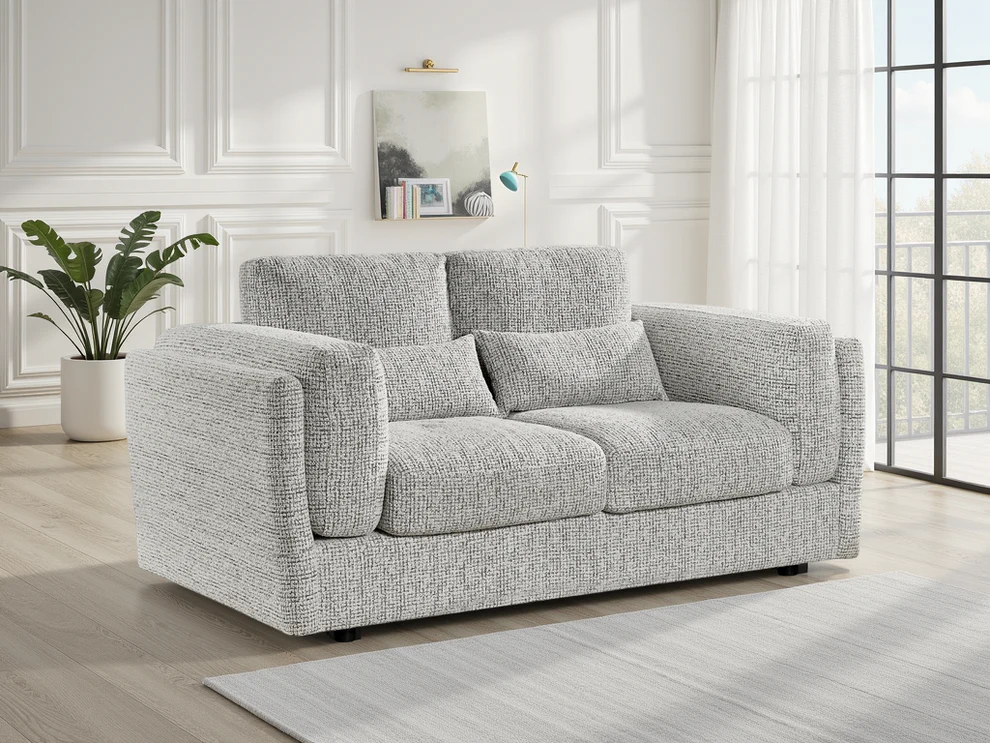 bari-sofa-grey-2-seater Bari 2 Seater Fabric Sofa UK