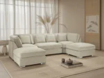 Belgravia U Shape Corner Sofa UK | Beige