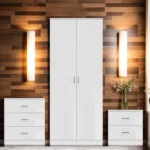 Chilton 3 Piece Bedroom Set – White Gloss