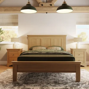 Faire Shaker Bed Frame UK | Natural Oak