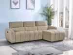Turin Electric Recliner Corner Sofa UK | Mocha